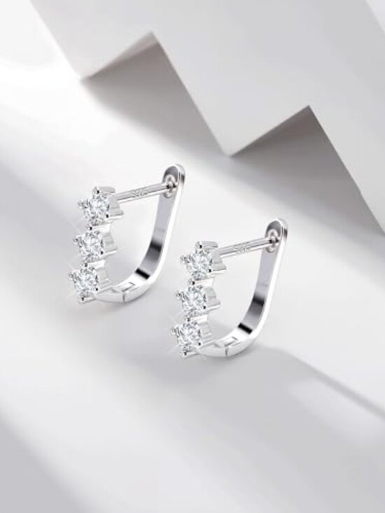 Plain Polished Round Hoop Earrings 925 Sterling Silver All  BRAND NEW 925 Sterling Silver Hoop Earrings for Women